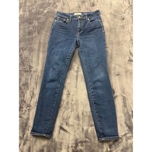 Madewell High Riser‎ Skinny Jeans Womens 28 Blue Dark Wash Denim Stretch